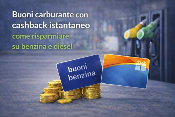 Buoni carburante cashback istantaneo